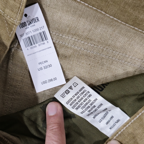Todd Snyder Tan Slim Jeans - Picture 8 of 8